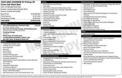 2026 GMC HUMMER EV Pickup 3X