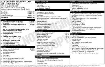 2025 GMC Sierra 3500 HD AT4