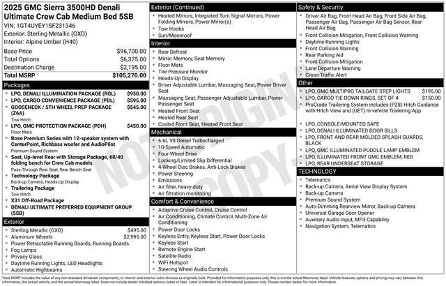 2025 GMC Sierra 3500 HD Denali Ultimate