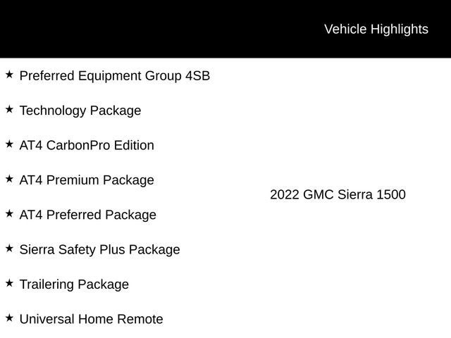 2022 GMC Sierra 1500 AT4