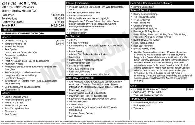 2019 Cadillac XT5 AWD