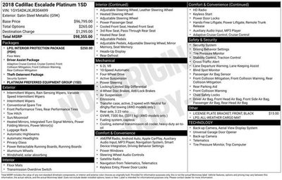 2018 Cadillac Escalade Platinum