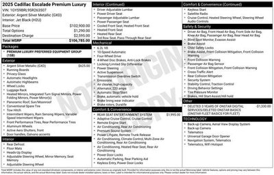 2025 Cadillac Escalade Premium Luxury