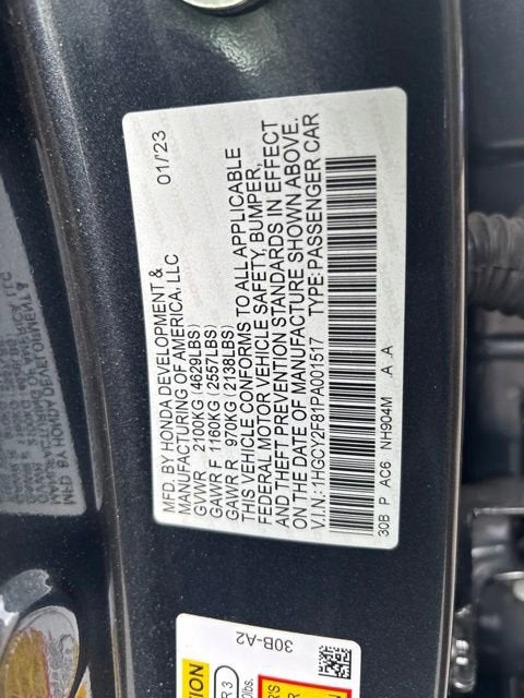 2023 Honda Accord Hybrid Touring