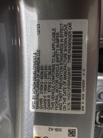 2024 Honda Accord Hybrid Touring