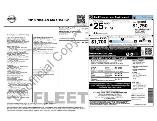 2018 Nissan Maxima 3.5 SV