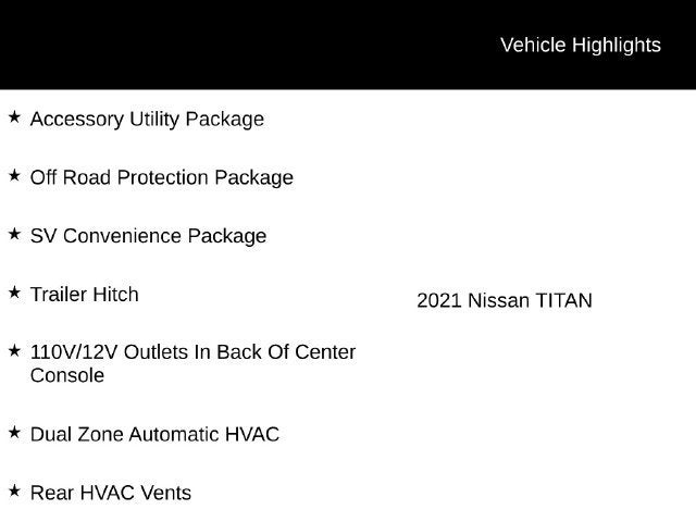 2021 Nissan TITAN Crew Cab SV 4x4
