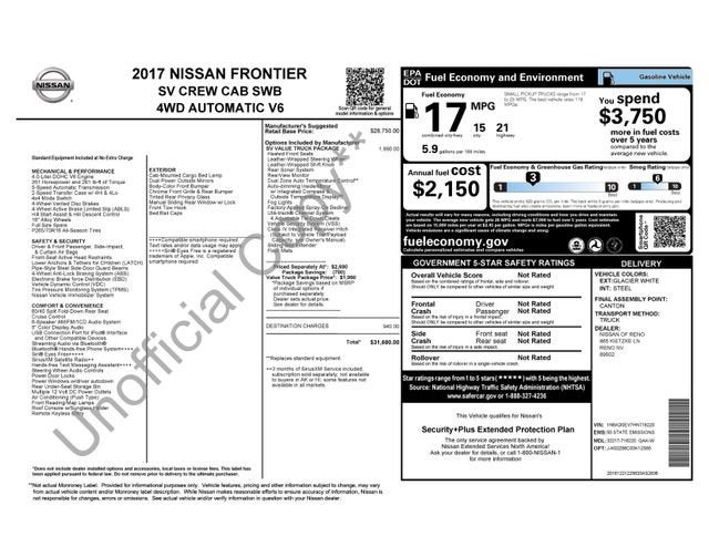 2017 Nissan Frontier SV