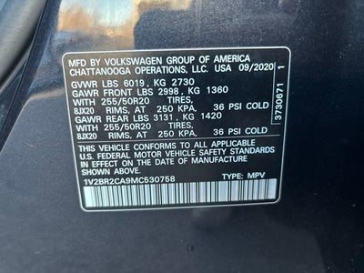 2021 Volkswagen Atlas 3.6L V6 SEL