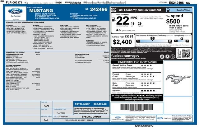 2014 Ford Mustang V6