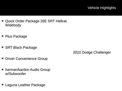 2022 Dodge Challenger SRT Hellcat Widebody