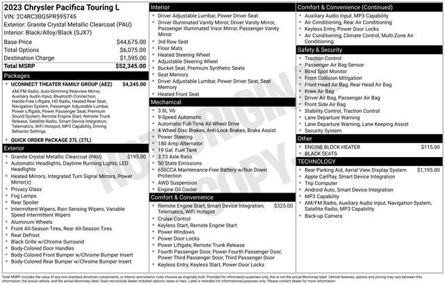 2023 Chrysler Pacifica Touring L