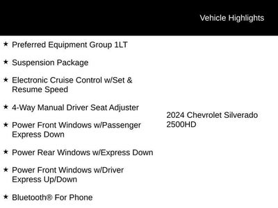 2024 Chevrolet Silverado 2500 HD LT