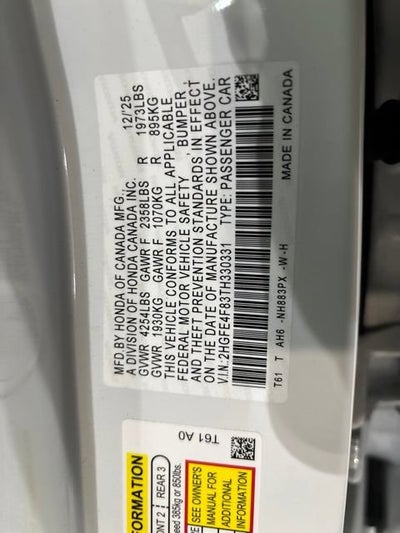 2026 Honda Civic Hybrid Sport