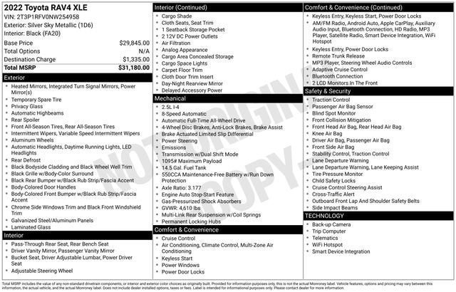 2022 Toyota RAV4 XLE