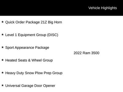 2022 RAM 3500 Big Horn