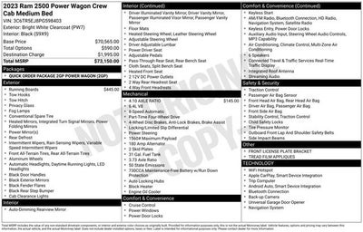2023 RAM 2500 Power Wagon Crew Cab 4x4 6'4" Box
