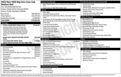 2022 RAM 2500 Big Horn Crew Cab 4x4 6'4" Box