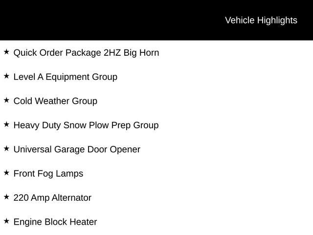 2022 RAM 2500 Big Horn Crew Cab 4x4 6'4" Box