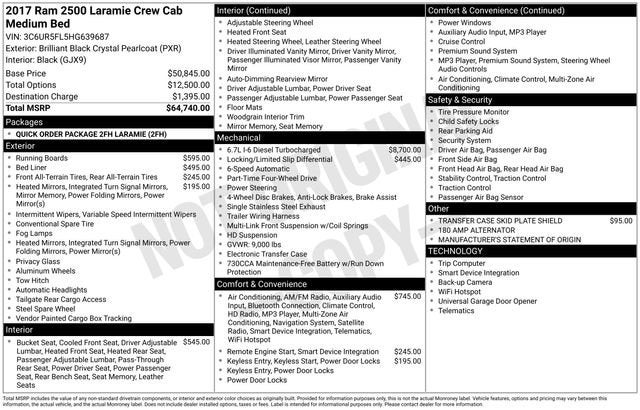 2017 RAM 2500 Laramie