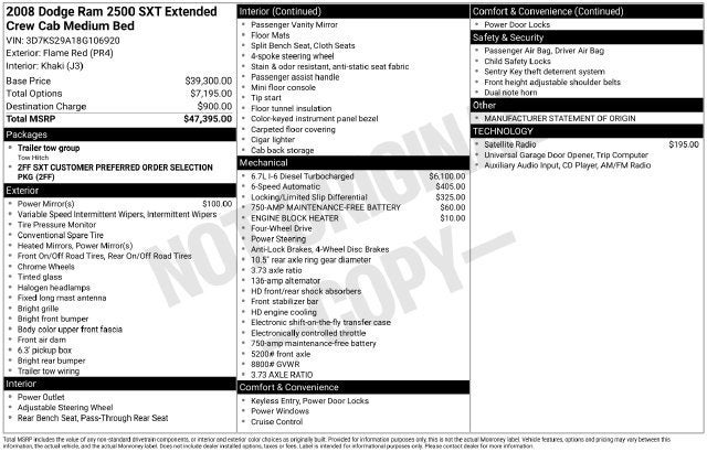 2008 Dodge Ram 2500 SXT