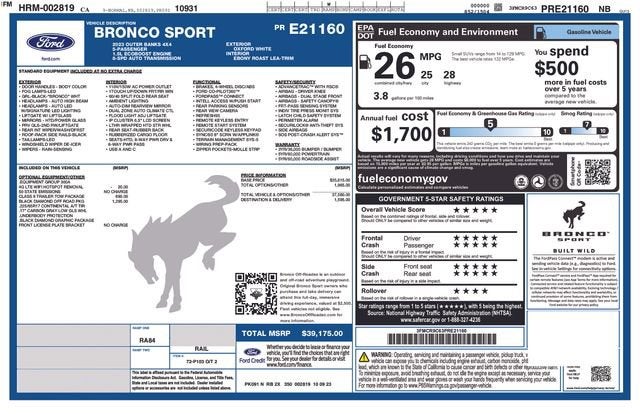 2023 Ford Bronco Sport Outer Banks