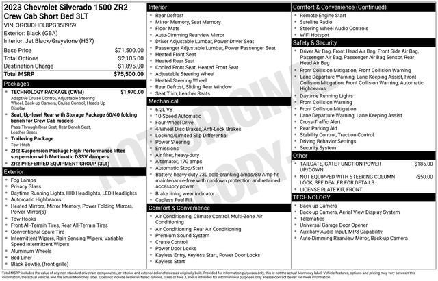 2023 Chevrolet Silverado 1500 ZR2