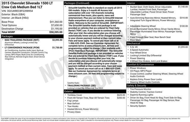 2015 Chevrolet Silverado 1500 LT