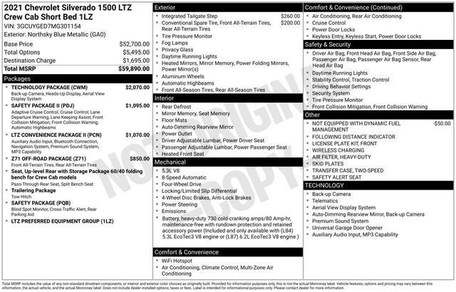 2021 Chevrolet Silverado 1500 LTZ