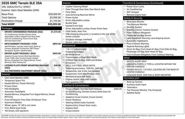 2020 GMC Terrain SLE