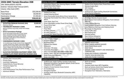 2026 GMC Terrain Elevation