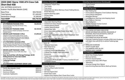 2020 GMC Sierra 1500 AT4