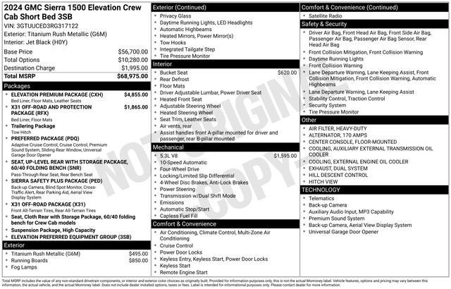 2024 GMC Sierra 1500 Elevation