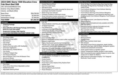 2024 GMC Sierra 1500 Elevation