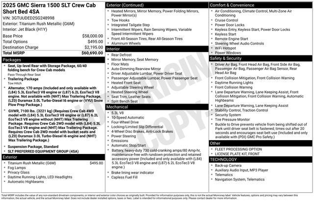 2025 GMC Sierra 1500 SLT