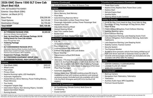 2026 GMC Sierra 1500 SLT