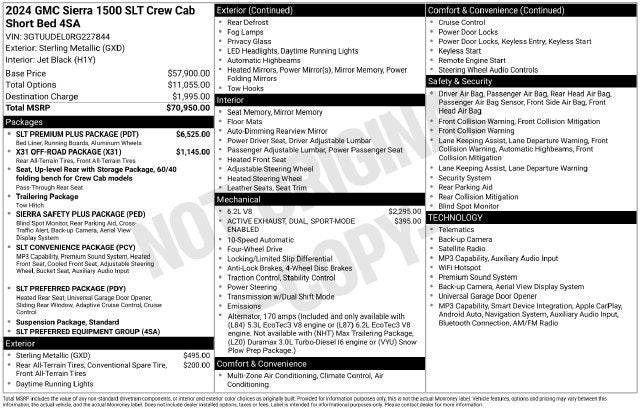2024 GMC Sierra 1500 SLT