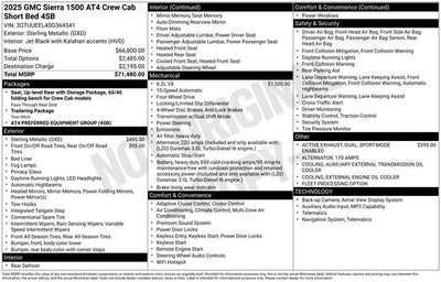 2025 GMC Sierra 1500 AT4