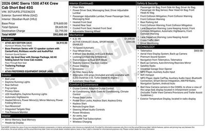 2026 GMC Sierra 1500 AT4X