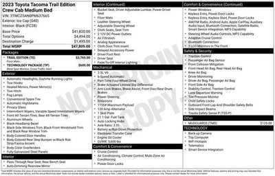 2023 Toyota Tacoma TRD Sport