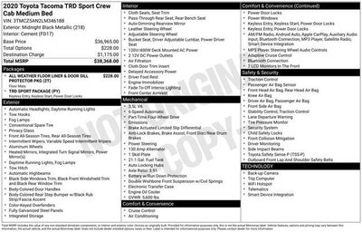 2020 Toyota Tacoma TRD Sport