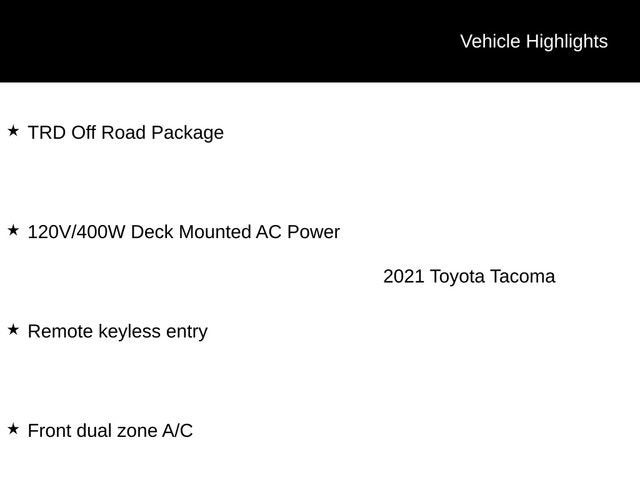 2021 Toyota Tacoma TRD Off-Road