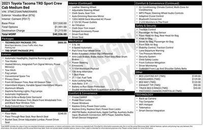 2021 Toyota Tacoma TRD Sport