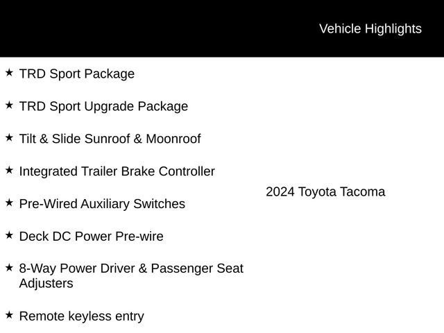 2024 Toyota Tacoma TRD Sport