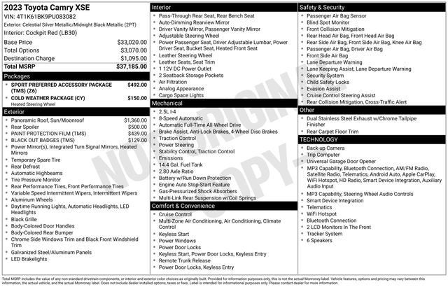 2023 Toyota Camry XSE AWD