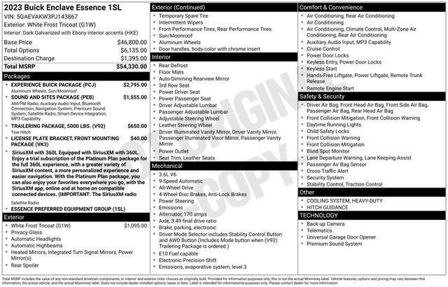 2023 Buick Enclave Essence