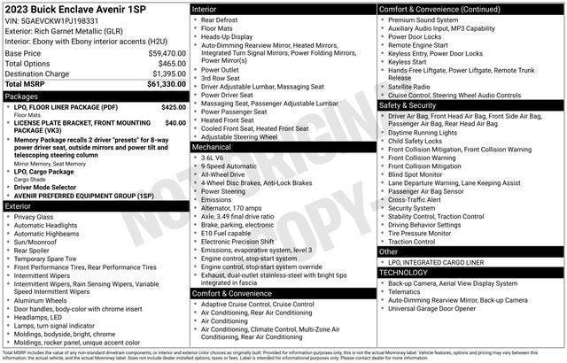 2023 Buick Enclave Avenir