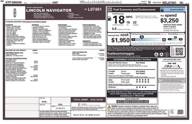 2022 Lincoln Navigator Reserve