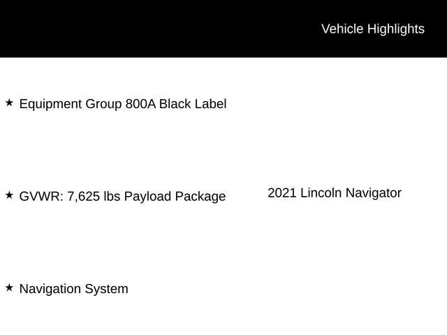 2021 Lincoln Navigator Black Label