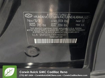 2019 Hyundai Elantra SE